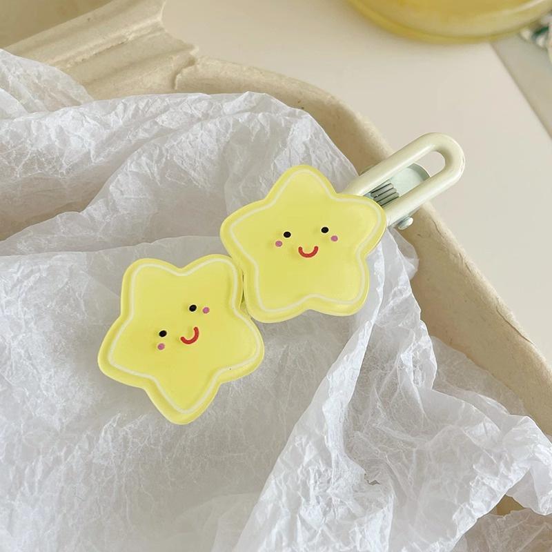 多巴胺彩色刘海发夹女夏天碎发鸭嘴一字夹发卡ins侧边夹子头饰品|undefined