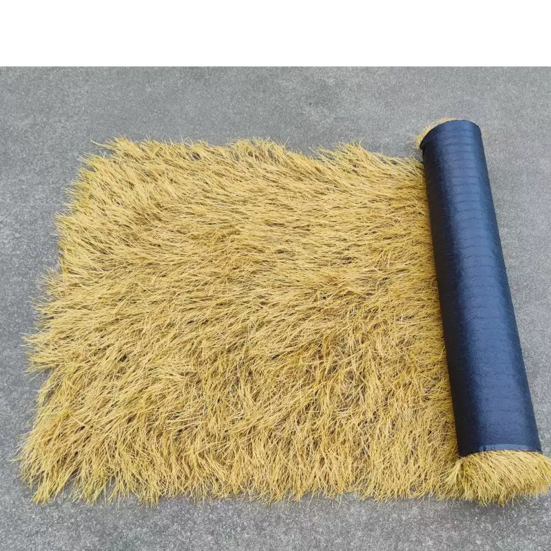 草坪屋顶仿真茅草地毯式茅草园林景区pe环保高密度仿真地毯茅草