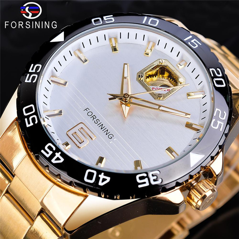 Men's Skeleton Mechanical Watch Style Fashionable Casual Automatic Movement_voghion.com