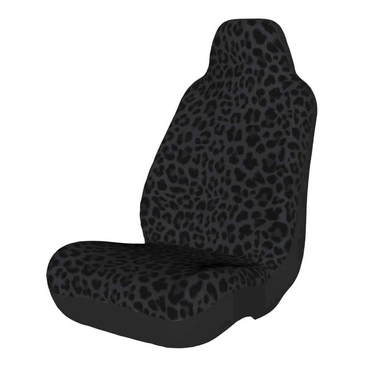 Cross-Border E-Commerce Black Leopard Print Universal Car Seat Cover, Popular in Europe and America, Temu, Mercado Libre, and Mexico