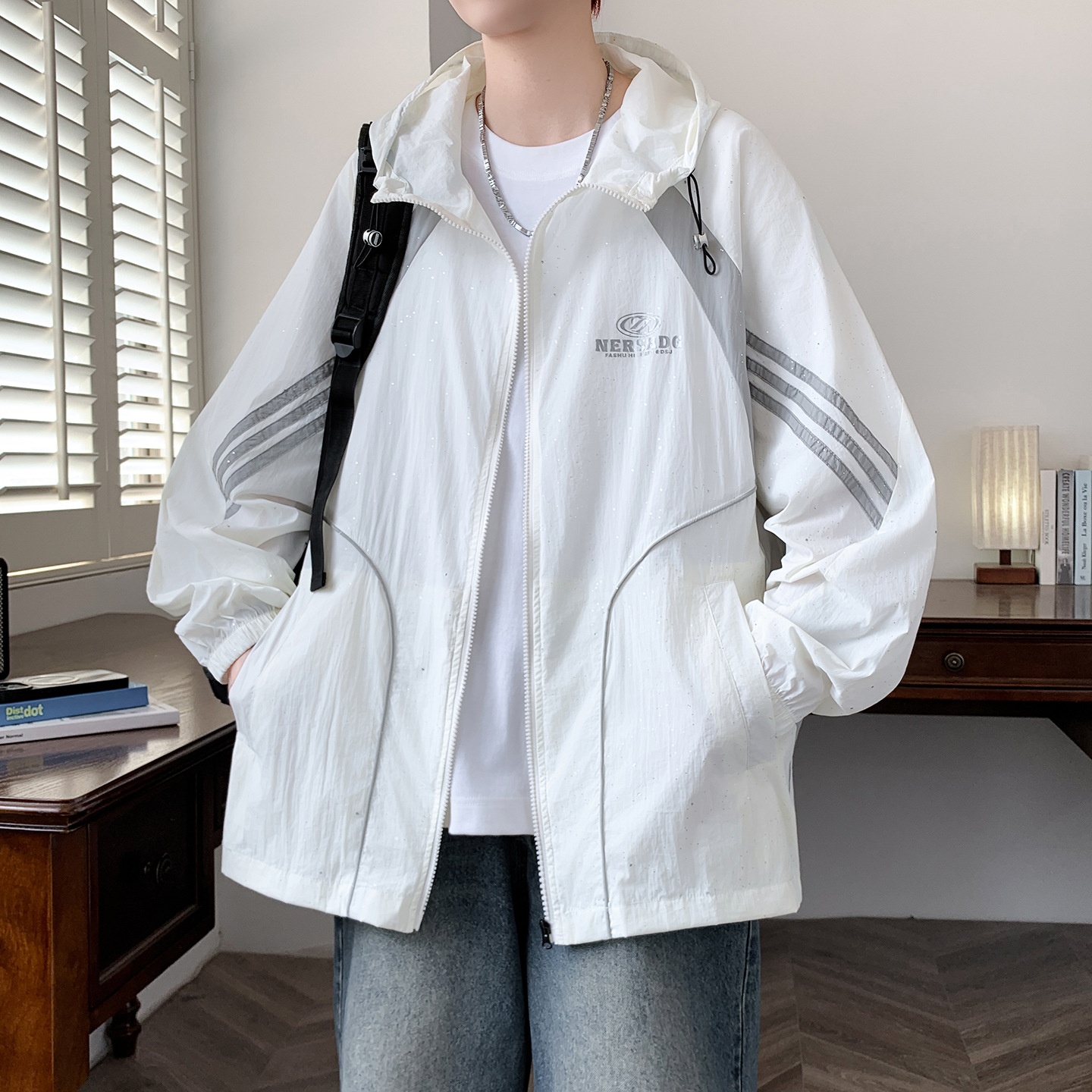 防晒衣服男15岁青少年夏季初中高中学生16潮流透气轻薄夹克外套男