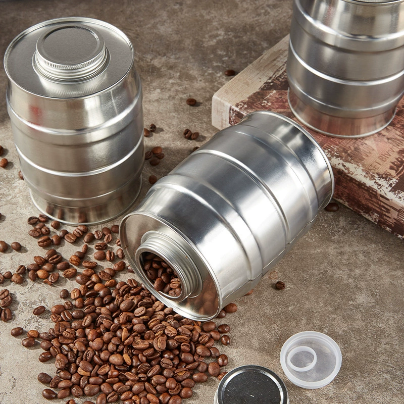 Винный барабан герметичный резервуар для кофе в зернах выпускной клапан Ковш для рыбы попугай кошачий корм для собак