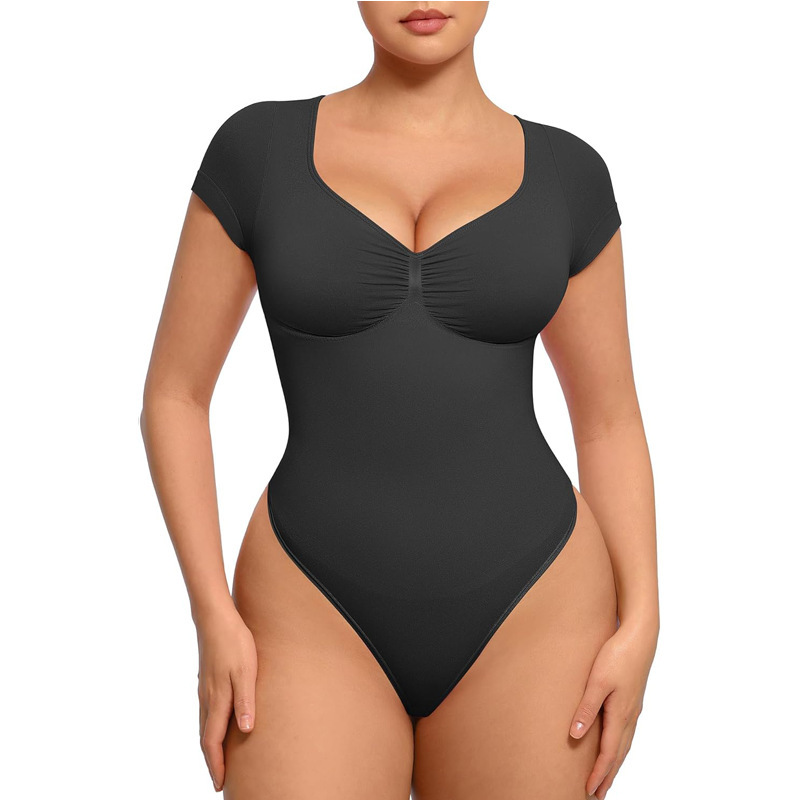 ヨーロッパとアメリカの貿易大きいサイズ産後ヒップリフティングシームレスボディシェイパー女性のコルセットおなかコントロールT字型ボディスーツボディスーツ|undefined