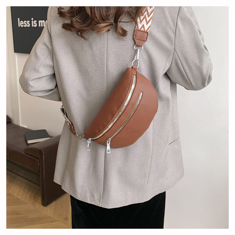 Women's Streetwear Solid Color Pu Leather Waist Bags display picture 6