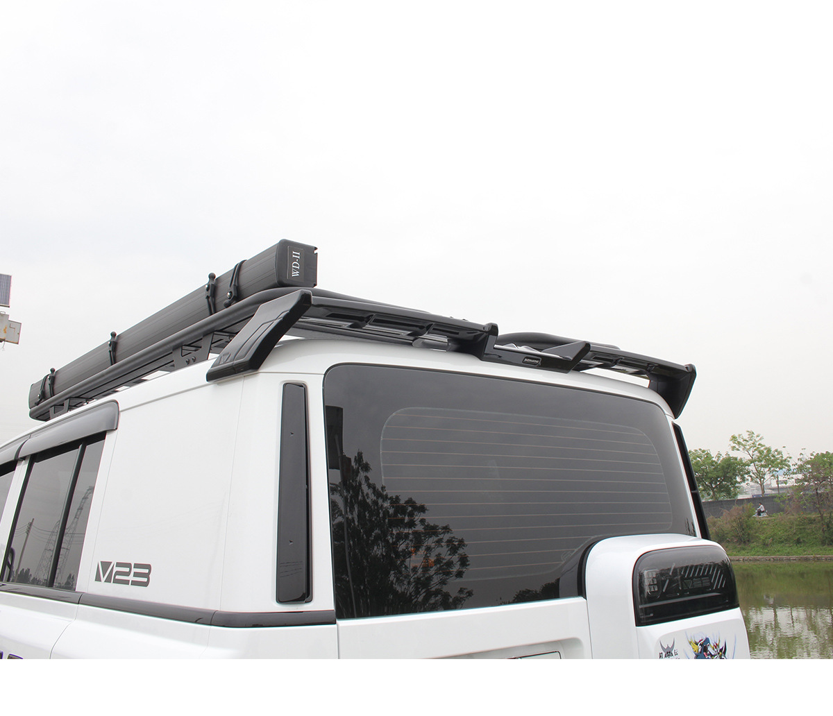 Icar V23 Dedicated Mc-D Model Sports Rear Wing, Abs Painted Fixed Wing, Modified Roof Spoiler