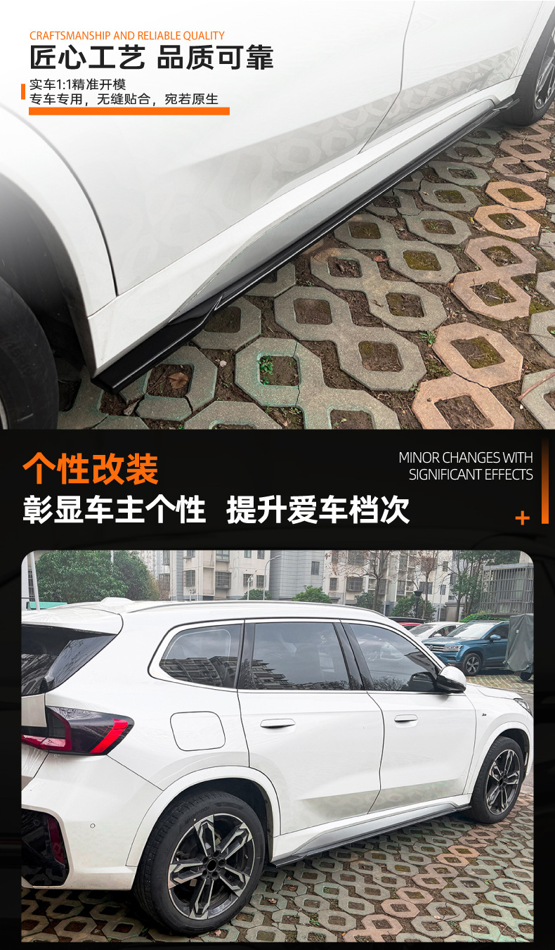 Side Skirt Spoiler for BMW X1 iX1 U11 M Sport 2023+ Exterior