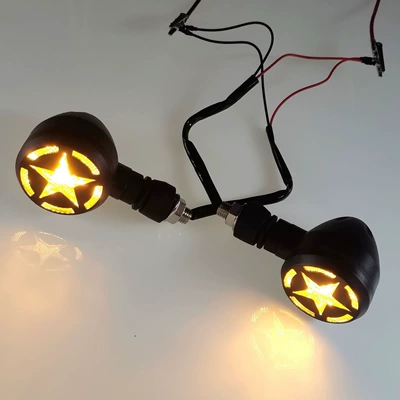 A pair of LED turn Motorcycle lamp assembly