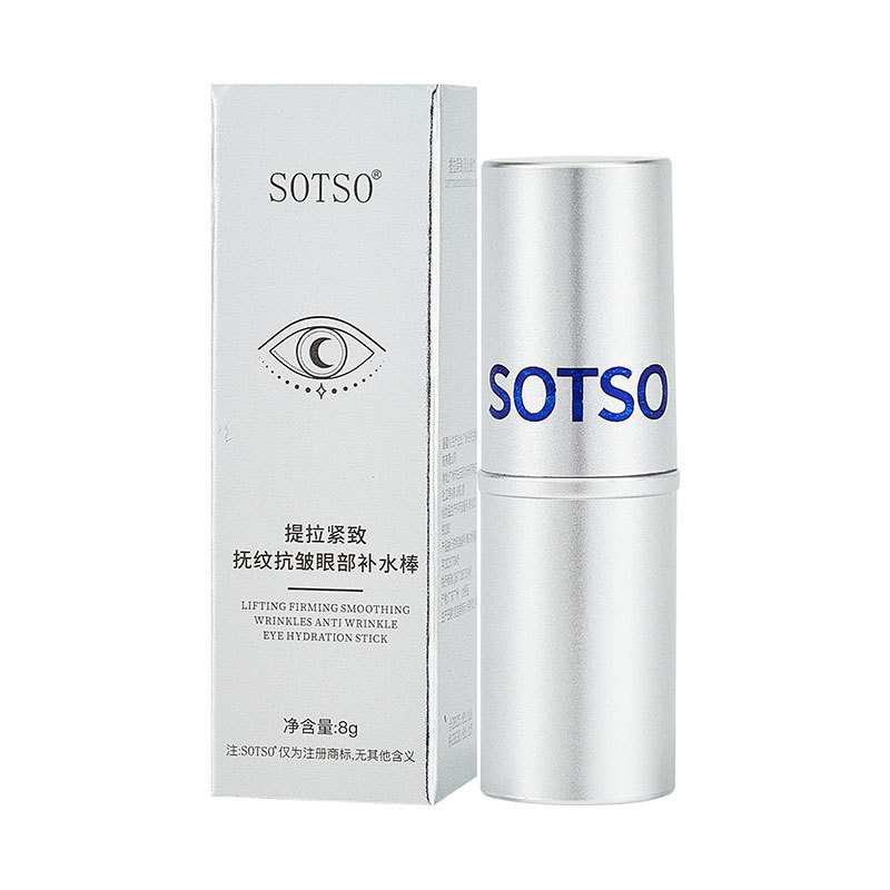 Sotso lifting, firming, wrinkle smoothing and anti-wrinkle eye hydrating stick