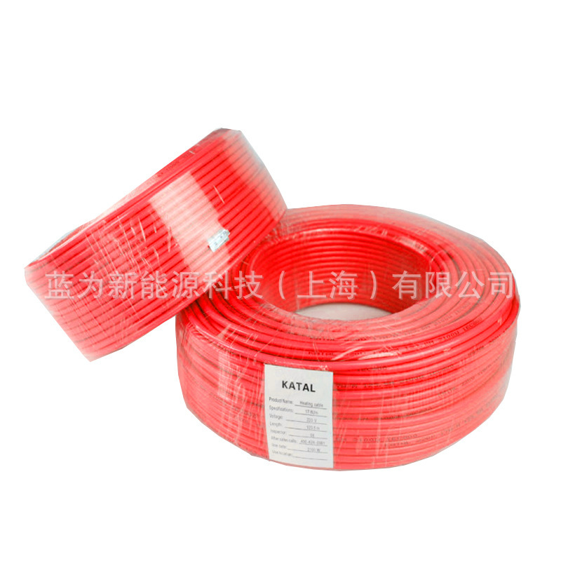 Ingeniería de comercio exterior de Kangdar cable de calefacción de alambre de aleación monoconductor cable de calefacción de suelo radiante de exportación europea 75 metros
