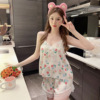 Spring summer pijama, thin cute lace set, “Frozen”, lace dress