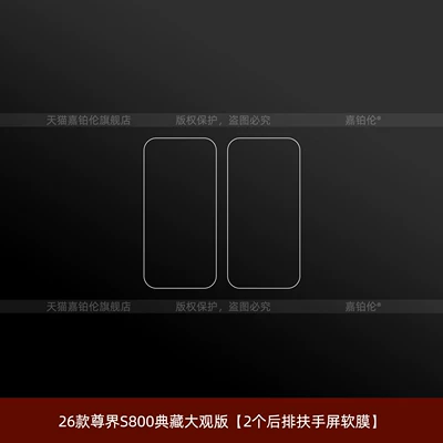 Car interior film — accessories for the Zunjie S800: dashboard - 26-units-of-the-zunjie-s800-collectors-edition-grand-view-version-2-rear-armrest-screen-soft-films