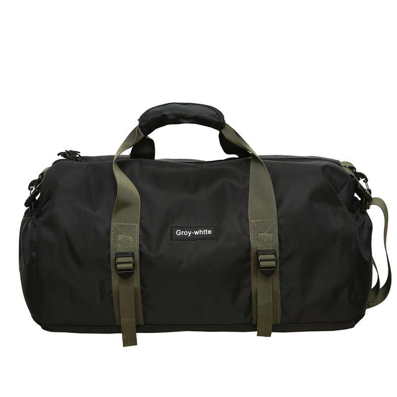 Nueva bolsa de equipaje simple negra de gran capacidad portátil bolsa de viaje corto 2024 bolsa deportiva de ocio para hombres