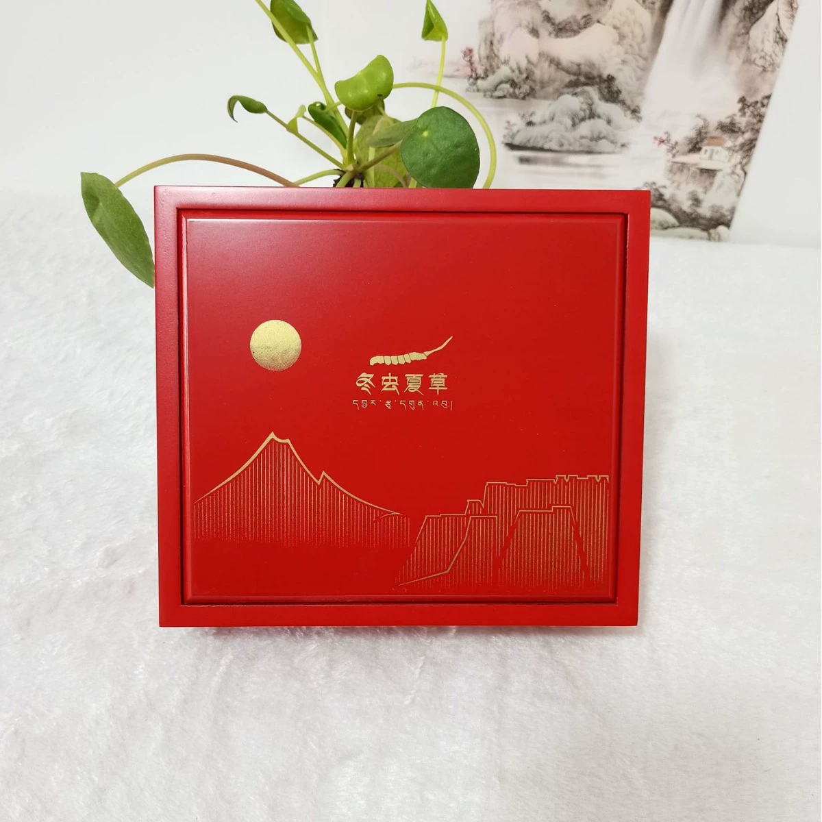 Деревянная коробка для подарочной упаковки Кордицепс китайский, возможна персонализация с логотипом, рисунками и образцами [прямые поставки с фабрики]