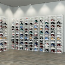 鞋柜店里用的鞋墙展示柜鞋架店铺商用铁网童鞋店陈列鞋子货架