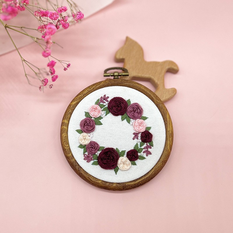 Antiguo nuevo bordado colgando pintura hecha a mano diy paquete de material sala de estar lu bordado costura práctica bolsa transfronteriza inglés colgando pintura