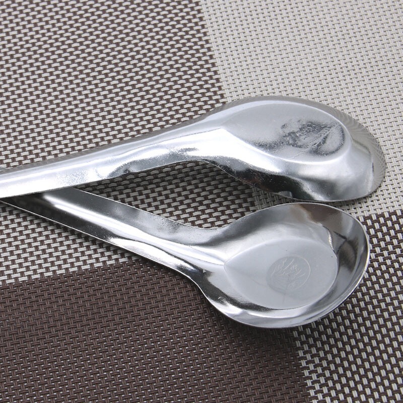 蘭の平底のスプーンのステンレスの食器の長い柄のスプーンの大きい先の05厚いスープのホテルのファーストフードの店のスープのスプーン|undefined