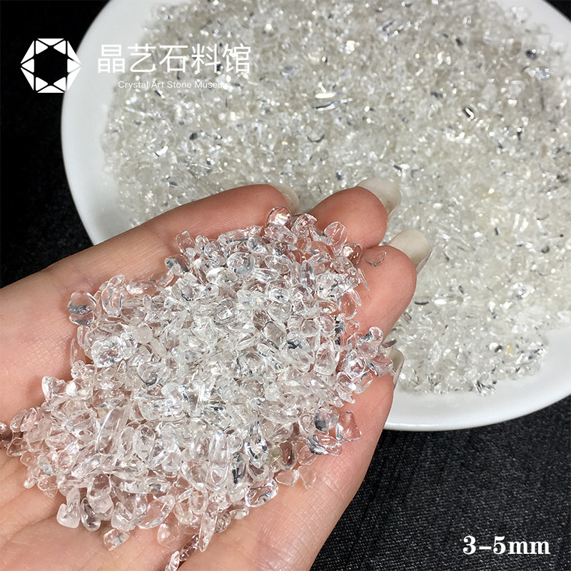 天然水晶砂利2-4mmDIY手作りステッカー画彩砂砂画装飾花瓶カラー小石