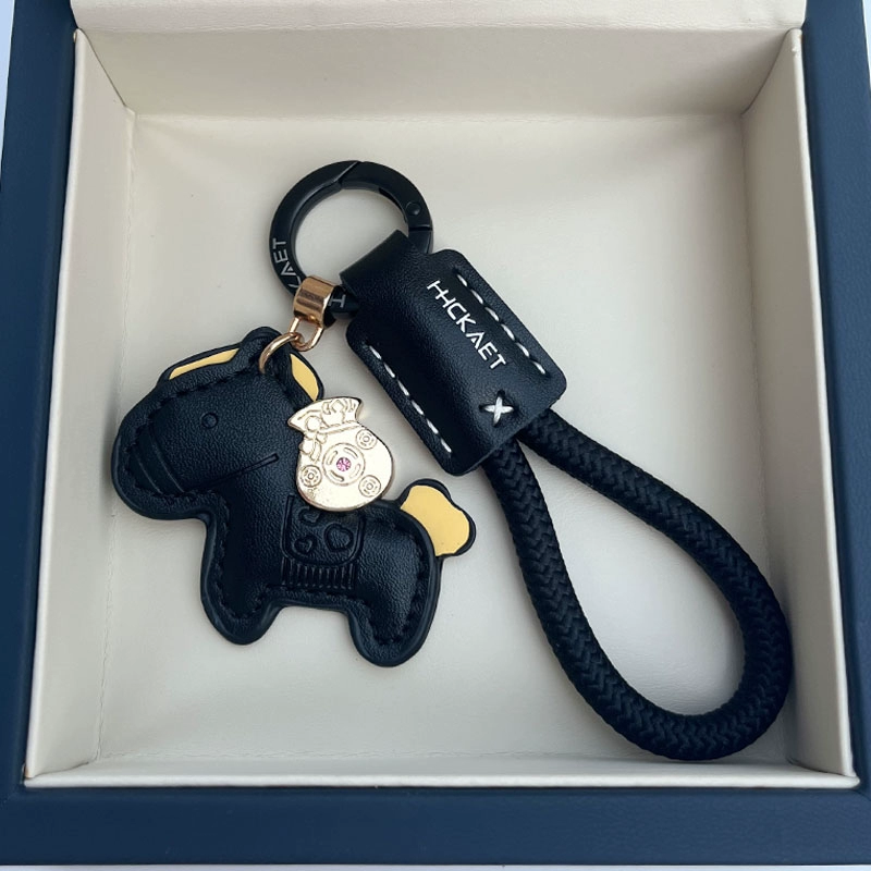 Сделайте богатым сразу же, автомобильный брелок ручной работы из воловьей кожи, простой и персонализированный мужской и женский брелок для ключей для пары, ремешок