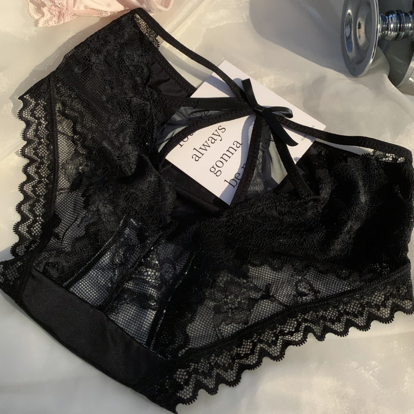 Fantástico de lace sueños ~ francés puro deseo delgado agujero de algodón puro entrepierna sexy pantalones de mujer image 5