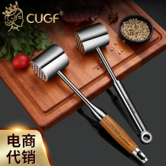 Chufugui Knocking Meat Breaker,304 Stainless Steel Kitchen Meat Tenderizer Hammer,Home Meat Hammer Tool