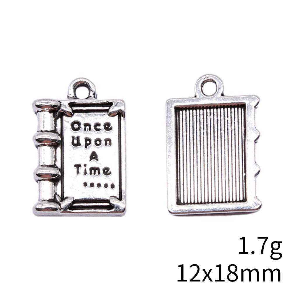 1 Piece Retro Book Letter Alloy Plating Pendant Jewelry Accessories display picture 4