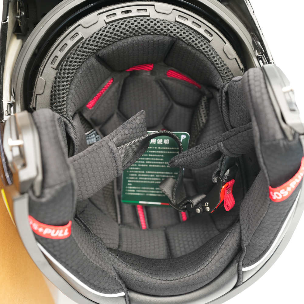 Flip-Up Motorcycle Helmet with Double Visor