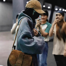 杨幂同款开衫潮牌拉链卫衣外套25春秋连帽加细闪满天星美式复古