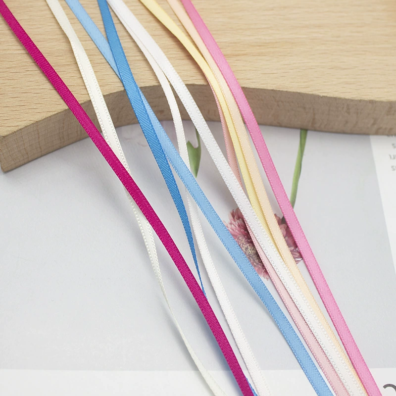 3 мм шифрование двухсторонняя полиэфирная лента Свадебный бант изготовление подарочного материала Упаковка шелковая лента ленты