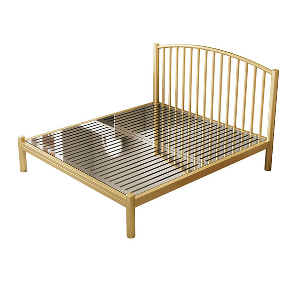 Stainless steel bed 1.5m1.8m double bed 1.2m single bed 304 bed…