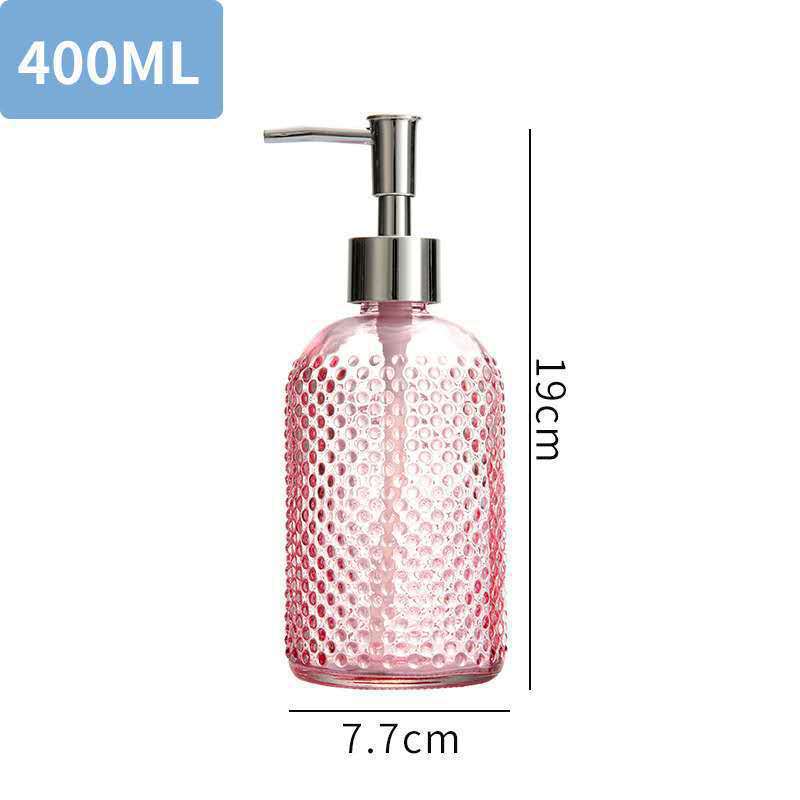 Dispensador de Jabón Líquido de Vidrio con Bomba de Presión y Antideslizante para Baño y Hotel image 25