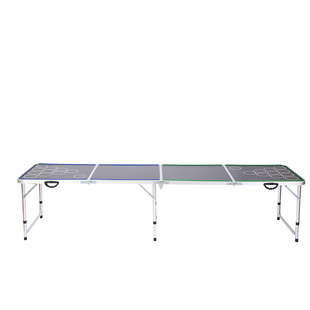 European and American hot sale beer pong light with beer Table cross-border aluminum alloy folding table outdoor folding table wholesale