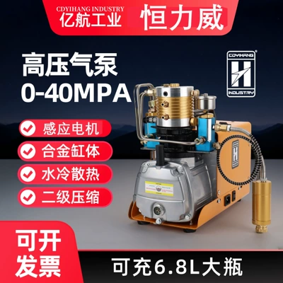 High-Pressure Air Pump 30Mpa High-Pressure Air Pump 40Mpa Single-Cylinder Water-Cooled Electric Air Pump 4500Psi Air Compressor