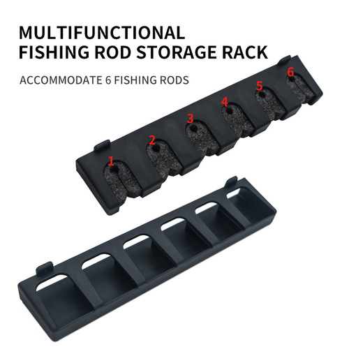 Multifunctional fishing rod display rack, wall-mounted rod rack, road rod storage rack, fishing rod display rack, net copying hand rod display rack