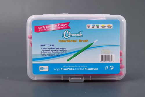 Cleanpik Interdental Brush Orthodontic Tooth Cleaning and Care 60 Pieces Imported Stainless Steel