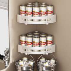 White bathroom toilet shelf without drilling, shower room washroom wall-mounted triangular storage rack