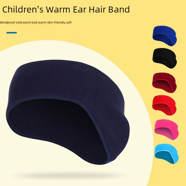 Ruidong Amazon Autumn and Winter Children's Hair Band Riding Running Skiing Cold-proof Windproof Warm Fleece Ear Protection Headband