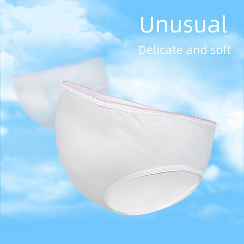 Disposable 100g all-cotton maternity underwear for plus-size pregnant women, comfortable and breathable, individually packed