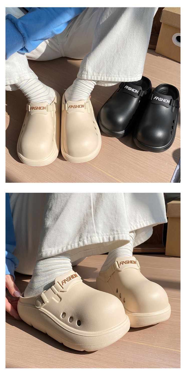 Women's Non-slip Thick Soled Summer Beach Clogs For Garden_voghion.com