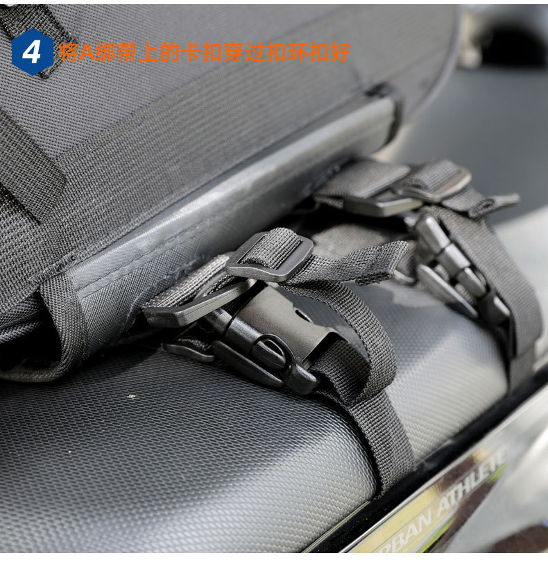 Motorcycle Saddle Bag, Helmet Bag, Waterproof Rear Seat Side Bag, Hanging Bag, Pannier Bag, Long-Distance Motorcycle Travel Luggage Bag, Motorcycle Equipment