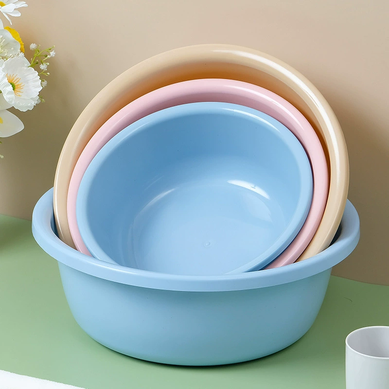 Small children's plastic washbasin for students for laundry, increased thickness