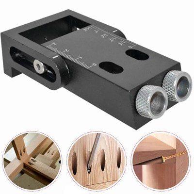 15PCS Pocket Hole Jig Kit 15 Degree Woodworking Inclined跨境|ru