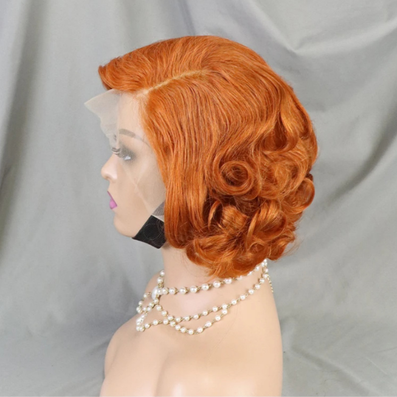 250g Weight Full Head Wigs Wig & Hair Extension Type Wigs Wig Accessories Short Curly Hair Wig Hairstyle Real Hair Hair Material Casual, Street Occasion Women's Gender Simple Style Style Women's Simple Style Casual Street Real Hair Short Curly Hair Wigs 18
