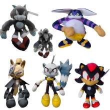跨境新款刺猬索尼克 sonic 胖猫 维斯帕 探戈 毛绒玩具公仔现货