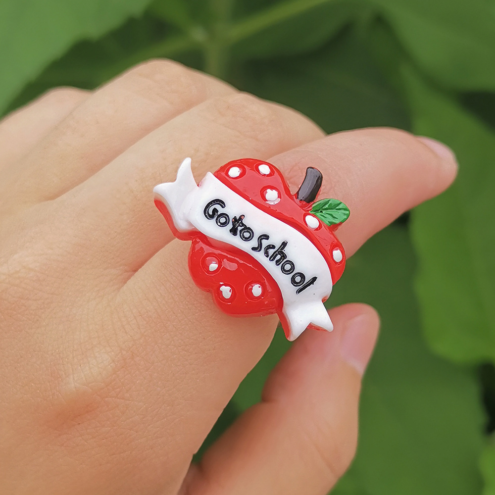 Wholesale Jewelry Cartoon Frog Animal Ring Nihaojewelry display picture 3