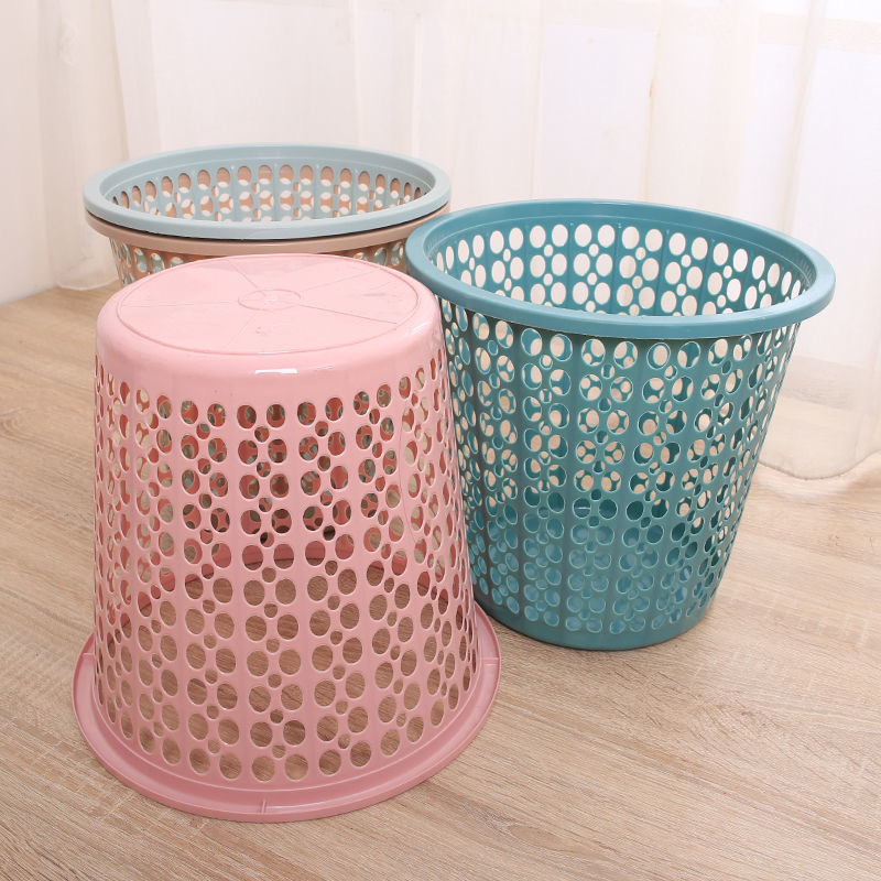Large trash basket, paper basket, large bag, plastic hollow trash can, 27 × 28 yuan Store Department Store