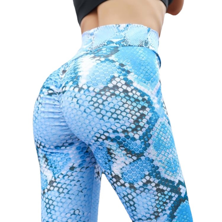 Women's Clothing Wish hot selling multi color printed snake pattern women's slim high waist high elastic tight yoga leggings XY91_voghion.com