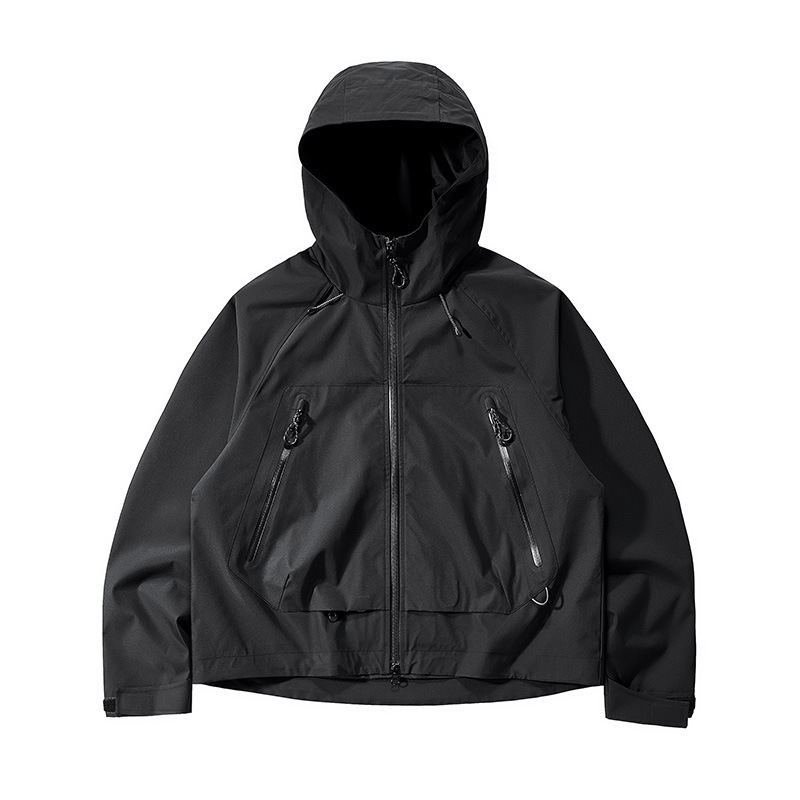 WASSUP黄色户外冲锋衣短款亮色三合一小个子秋冬女防水防风登山服|undefined