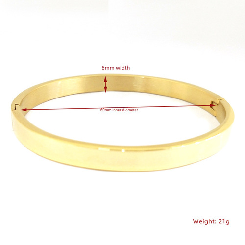 Men's and women's 468 polished four-color stainless steel bracelet, vacuum-plated titanium steel bracelet, wholesale from manufacturer supported.