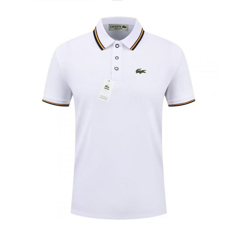 2026 Summer Men's Embroidered Crocodile Lapel Short Sleeve Polo Shirt Business Casual Quick-Dry Breathable Men's Clothing Cross-Border Style