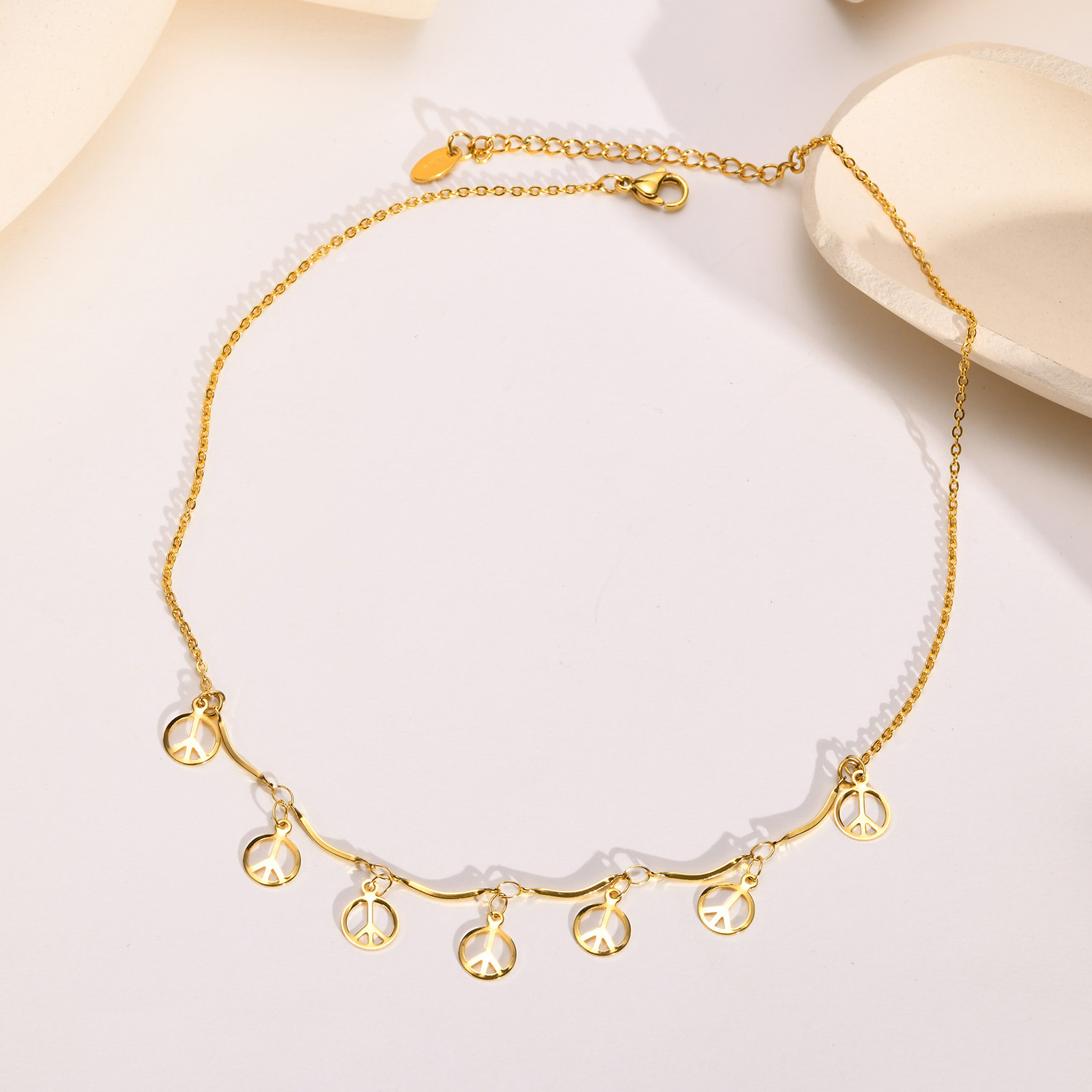 Simple Style Geometric Stainless Steel Necklace Plating Stainless Steel Necklaces